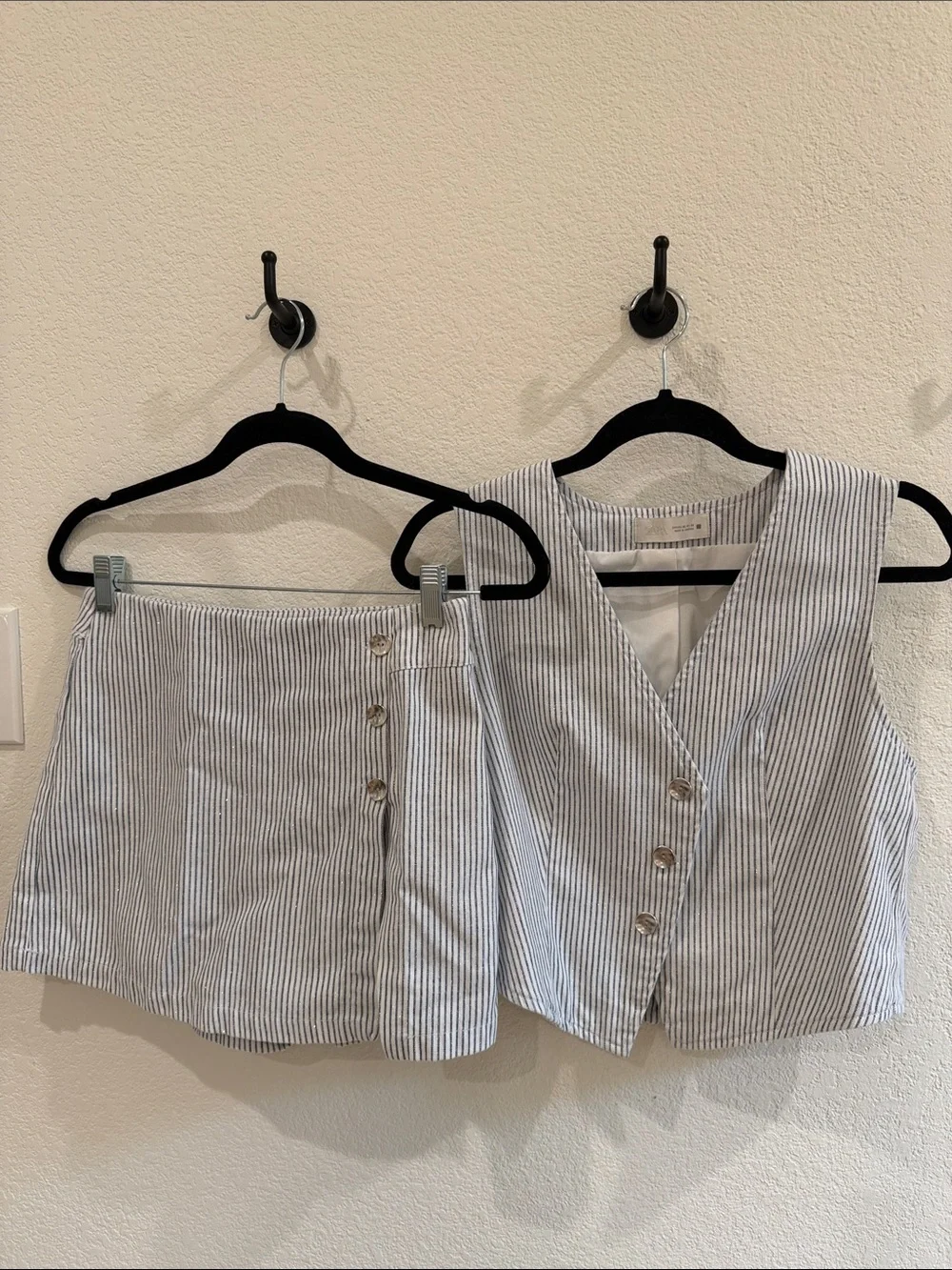 Zara matching set (skort & vest)
